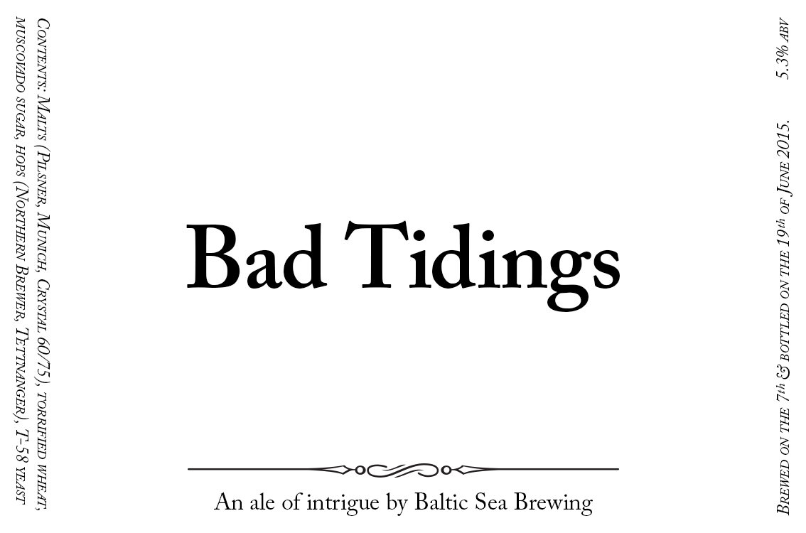 Bad Tidings label