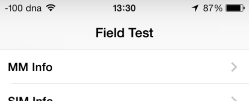 Field Test Mode